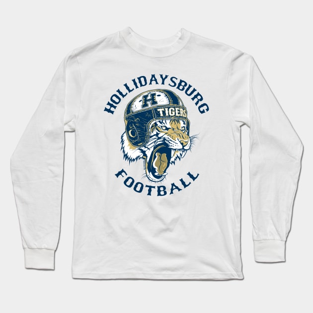 Golden Tiger Football Long Sleeve T-Shirt by OutdoorMayhem